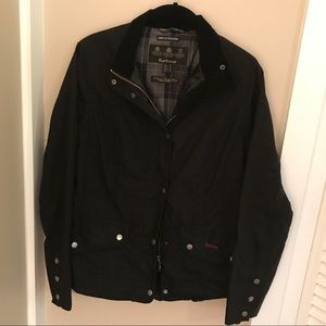 Barbour black all weather sleek jacket